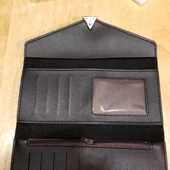 Brown faux suede wallet - Picture 4 of 7